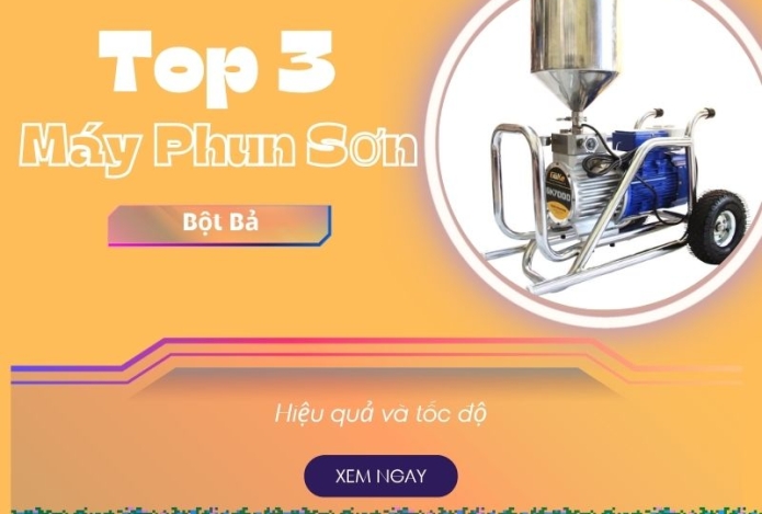 Hình ảnh Top 3 Máy Phun Sơn Bột Bả Cho Hiệu Quả Bất Ngờ