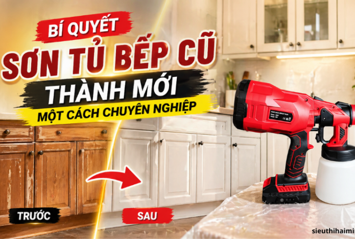 Bí quyết sơn tủ bếp cũ thành mới một cách chuyên nghiệp