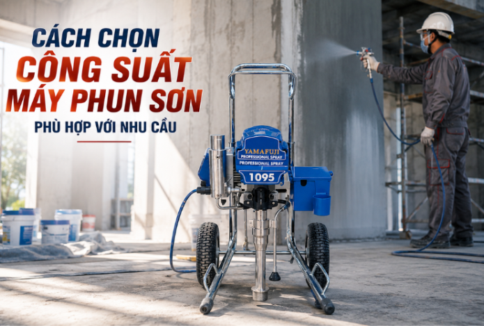 Cách chọn công suất máy phun sơn phù hợp với nhu cầu