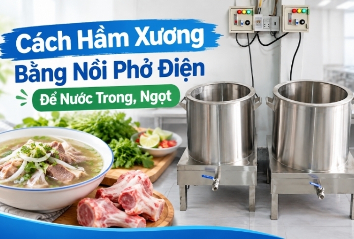 Cách Hầm Xương Bằng Nồi Phở Điện Để Nước Trong, Ngọt