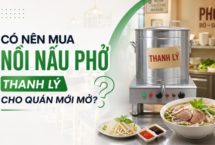 Hình ảnh Có nên mua nồi nấu phở thanh lý cho quán mới mở?  