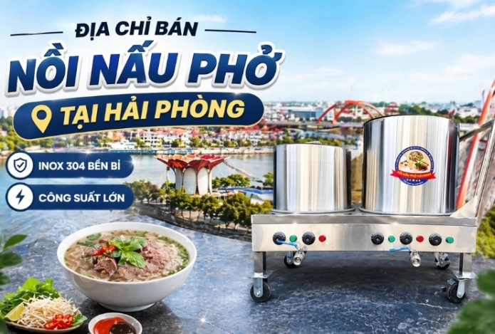 Hình ảnh Địa chỉ bán Nồi Nấu Phở Tại Hải Phòng – Inox 304 Bền Bỉ, Công Suất Lớn