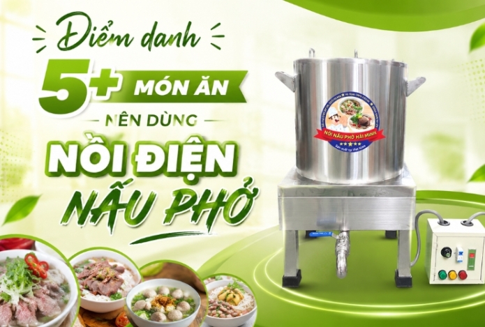 Hình ảnh Điểm danh 5+ món ăn nên dùng nồi điện nấu phở