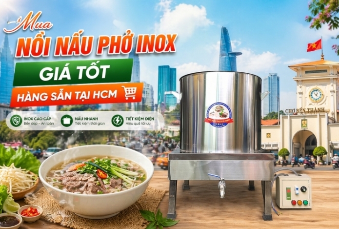 Hình ảnh Mua nồi nấu phở inox giá tốt hàng sẵn tại HCM