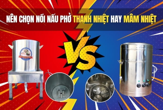 Hình ảnh Nên chọn nồi nấu phở thanh nhiệt hay mâm nhiệt