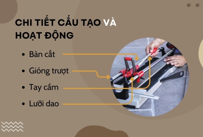 Hình ảnh Máy cắt gạch bàn đẩy – cấu tạo & nguyên lý