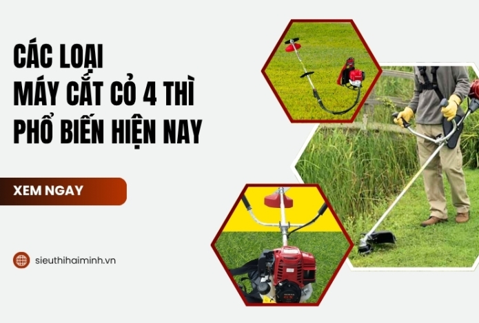Hình ảnh Các Loại Máy Cắt Cỏ 4 Thì Phổ Biến Hiện Nay