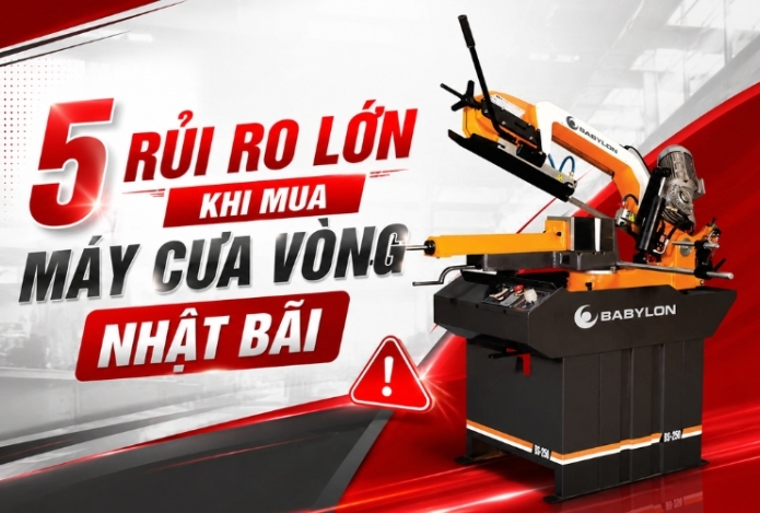 5 rủi ro lớn khi mua máy cưa vòng Nhật Bãi