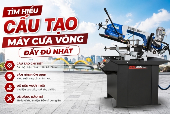 Tìm hiểu cấu tạo máy cưa vòng đầy đủ nhất