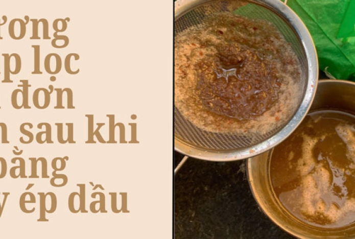 Phương pháp lọc dầu đơn giản sau khi ép bằng máy ép dầu