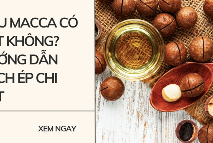 Dầu macca có tốt không? hướng dẫn cách ép chi tiết