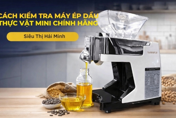 Hình ảnh Cách kiểm tra máy ép dầu thực vật mini chính hãng