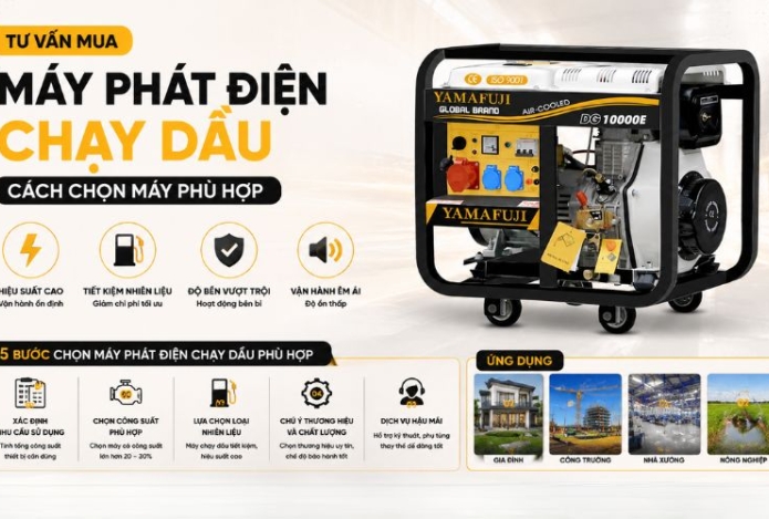 Hình ảnh Tư vấn mua máy phát điện chạy dầu: Cách chọn máy phù hợp