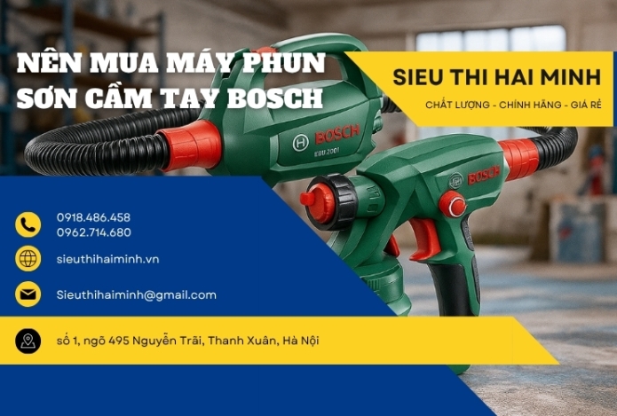 Hình ảnh Máy phun sơn cầm tay Bosch - nên đầu tư không