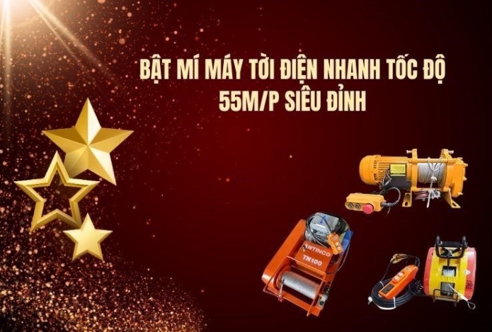 Hình ảnh Bật Mí Máy Tời Điện Nhanh Tốc Độ 55m/P Siêu Đỉnh