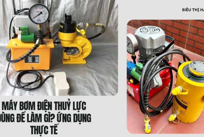 Máy bơm điện thuỷ lực dùng để làm gì? ứng dụng thực tế