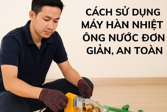 Cách sử dụng máy hàn nhiệt ống nước đơn giản, an toàn