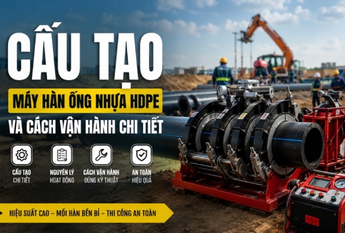 Cấu tạo máy hàn ống nhựa hdpe và cách vận hành