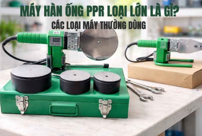 Máy hàn ống PPR loại lớn là gì? Các loại máy thường dùng