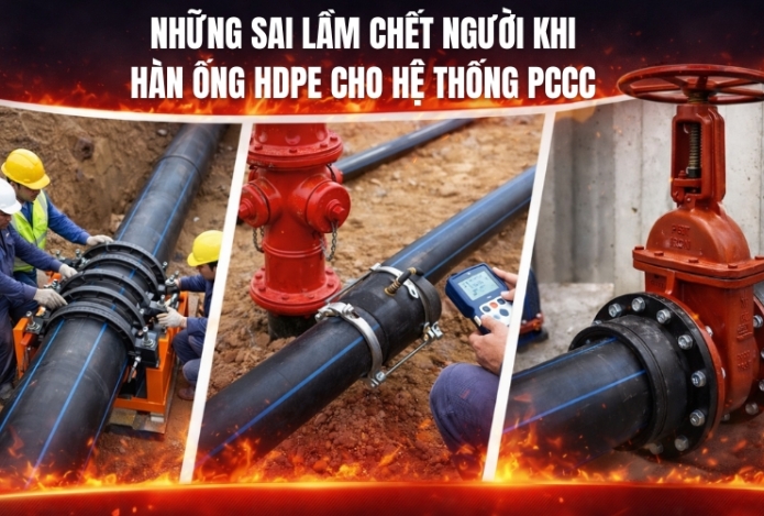 Những sai lầm chết người khi hàn ống hdpe cho hệ thống PCCC