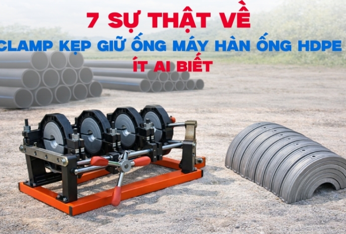 7 sự thật về Clamp kẹp giữ ống máy hàn ống HDPE - ít ai biết