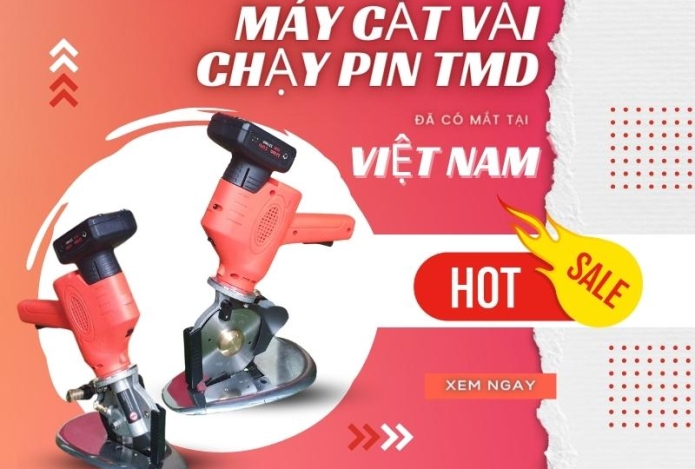 Hình ảnh Cực Độc! Máy Cắt Vải Chạy Pin TMD Đã Có Mặt Tại Việt Nam