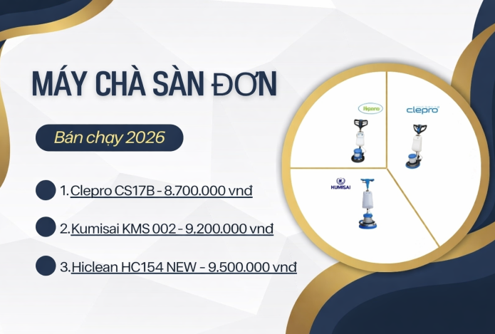 Hình ảnh Top 3 Máy Chà Sàn Đơn Bán Chạy Đầu Năm 2026