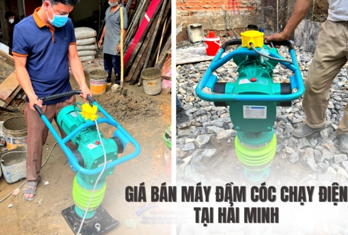 Hình ảnh [Tiết lộ] Giá bán máy đầm cóc chạy điện tại Hải Minh