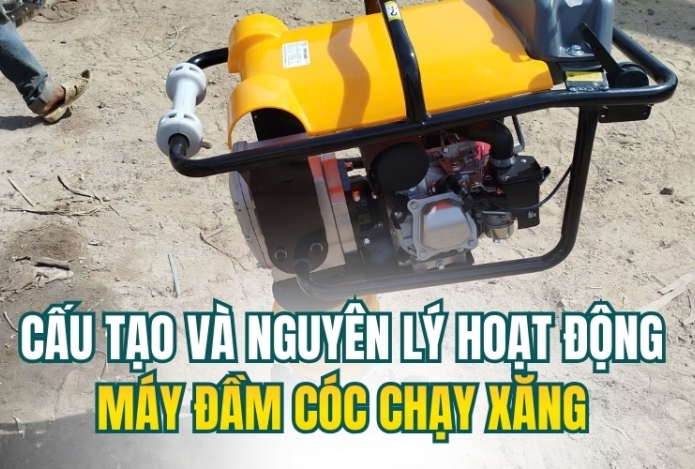 Cấu tạo và nguyên lý hoạt động máy đầm cóc chạy xăng