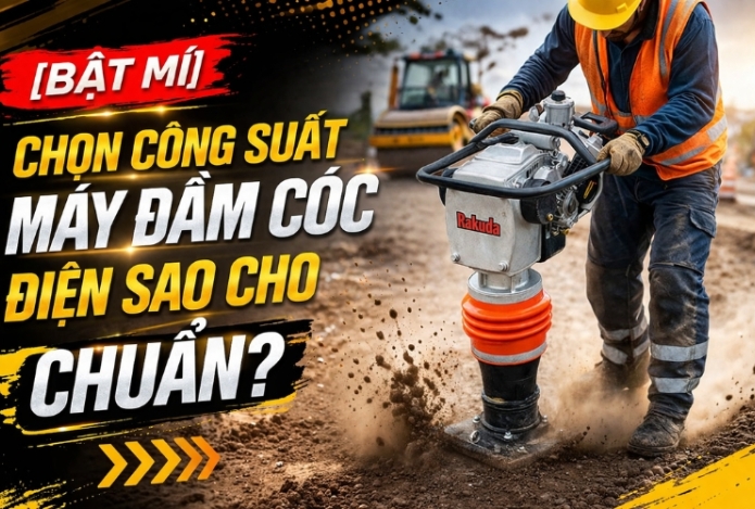 [Bật Mí] Chọn Công Suất Máy Đầm Cóc Điện Sao Cho Chuẩn?