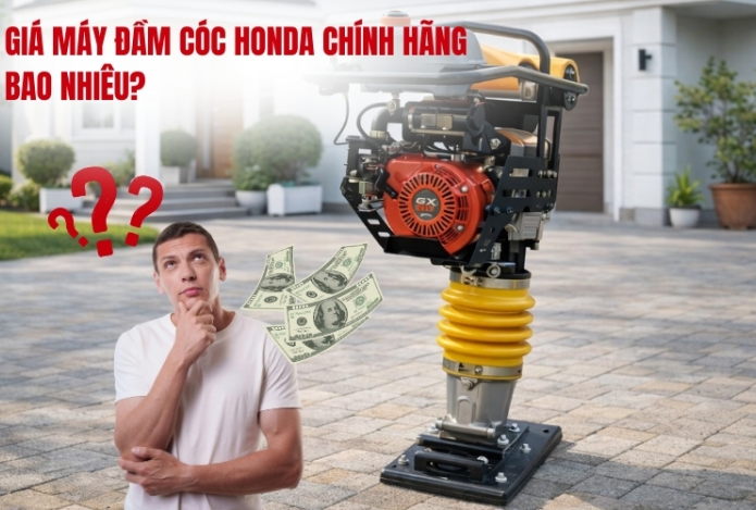 Hình ảnh Giá máy đầm cóc Honda chính hãng bao nhiêu? Bảng giá mới nhất