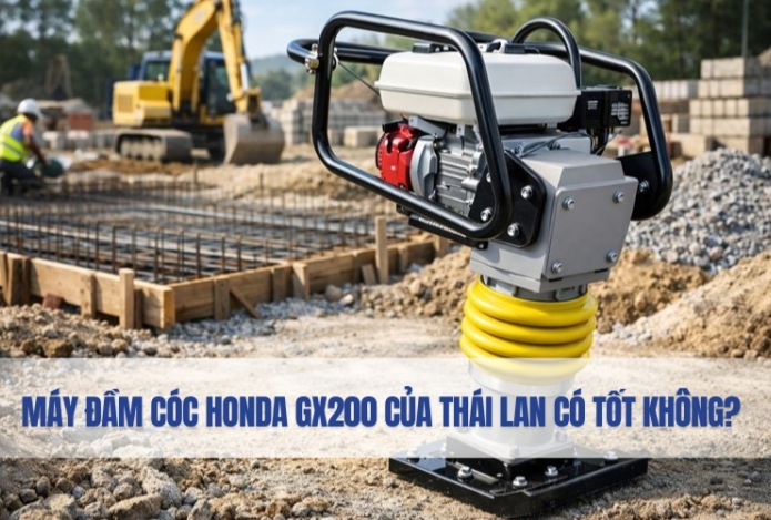 Hình ảnh Máy đầm cóc Honda GX200 của Thái Lan có tốt không?