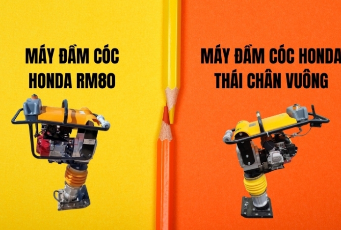 Máy đầm cóc Honda RM80 và Honda Thái Chân vuông: Máy nào tốt?