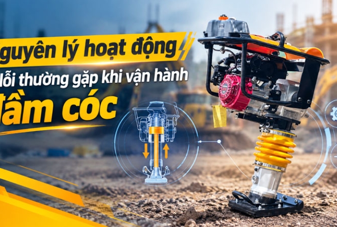 Hình ảnh Nguyên lý hoạt động và lỗi thường gặp khi vận hành đầm cóc