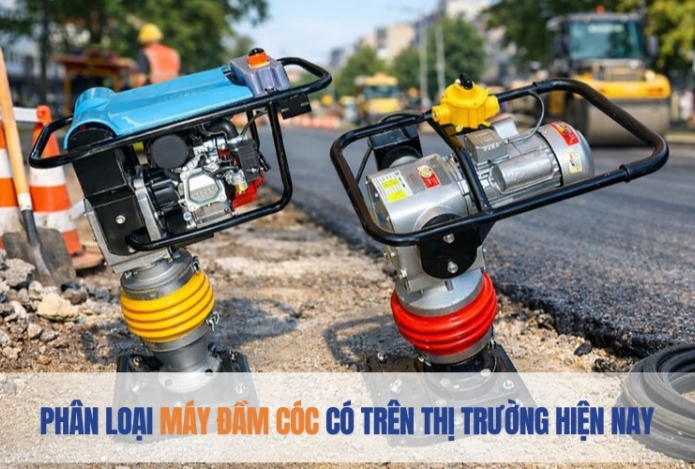 Hình ảnh Phân loại máy đầm cóc có trên thị trường hiện nay