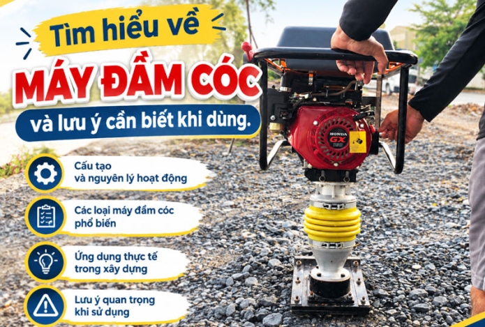 Tìm hiểu về máy đầm cóc và lưu ý cần biết khi dùng