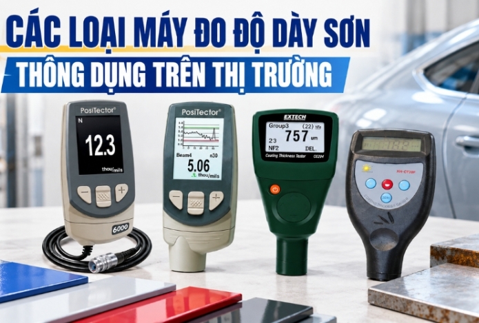 Các loại máy đo độ dày sơn thông dụng trên thị trường