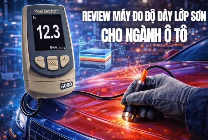 Review máy đo độ dày lớp sơn cho ngành ô tô - Tránh mua nhầm