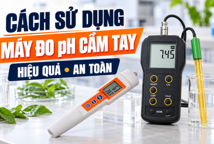 Hình ảnh Cách sử dụng máy đo độ pH cầm tay hiệu quả, an toàn