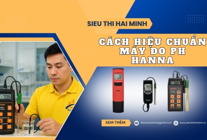 Hình ảnh Cách hiệu chuẩn máy đo pH Hanna - từ hãng