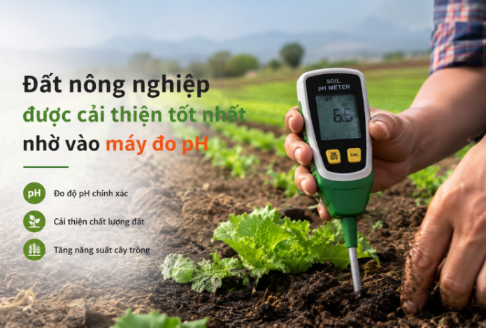 Đất nông nghiệp được cải thiện tốt nhất nhờ vào máy đo pH