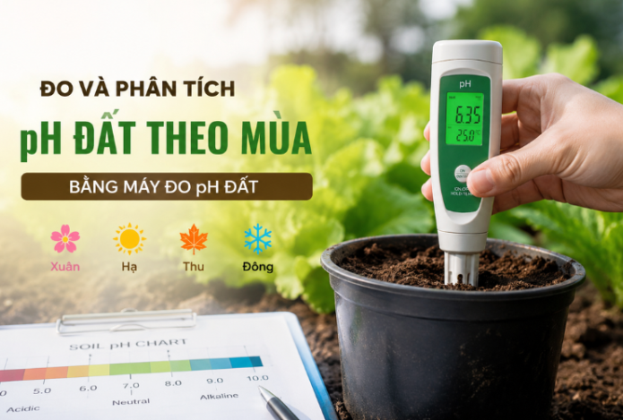 Hình ảnh Đo Và Phân Tích pH Đất Theo Mùa Bằng Máy Đo pH Đất