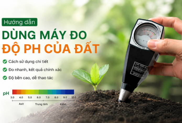 Hình ảnh Hướng dẫn dùng máy đo độ ph của đất chi tiết