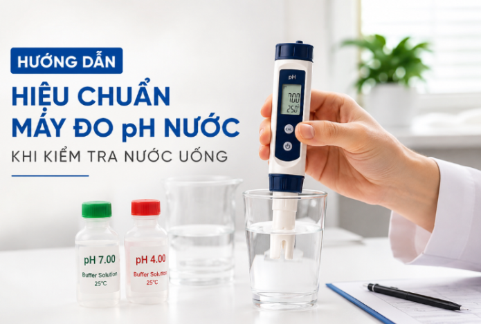 Hình ảnh Hướng Dẫn Hiệu Chuẩn Máy Đo pH Nước Khi Kiểm Tra Nước Uống