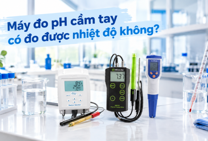 Hình ảnh Máy đo pH cầm tay có đo được nhiệt độ không?