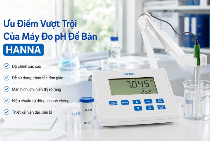 Hình ảnh Ưu Điểm Vượt Trội Của Máy Đo Ph Để Bàn Hanna