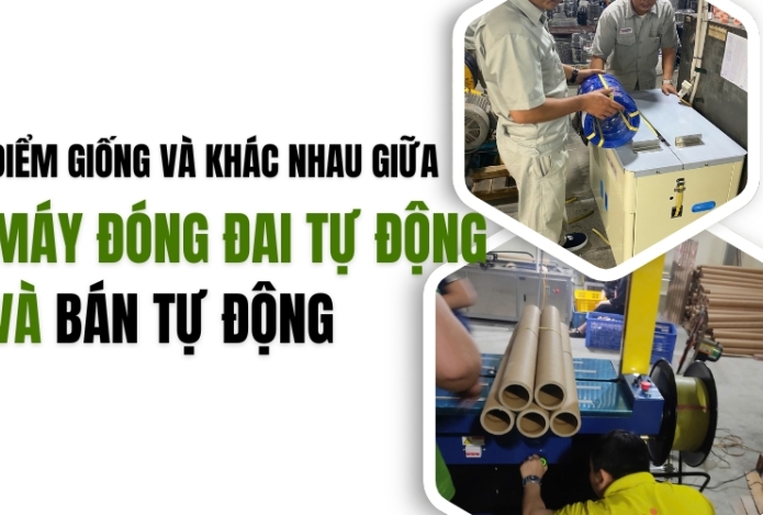 Hình ảnh Điểm Giống Và Khác Nhau Giữa Máy Đóng Đai Tự Động Và Bán Tự Động