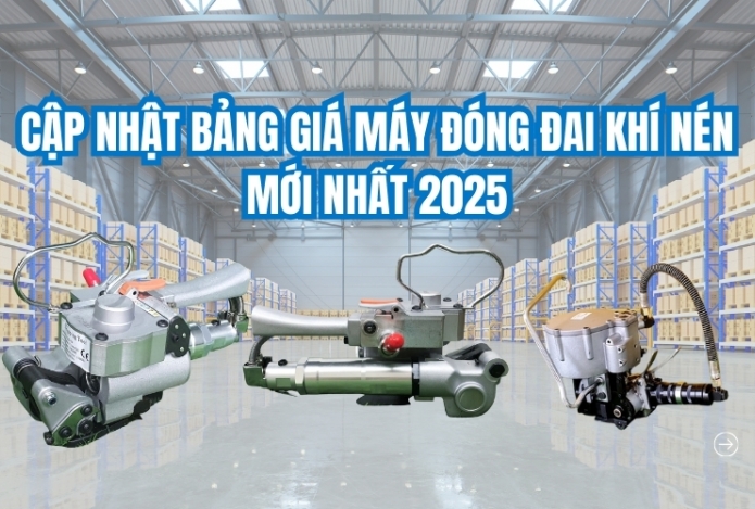 Hình ảnh Cập nhật bảng giá máy đóng đai khí nén mới nhất 2025