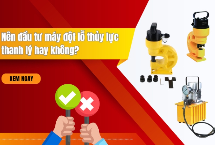 Hình ảnh Nên đầu tư máy đột lỗ thủy lực thanh lý hay không?