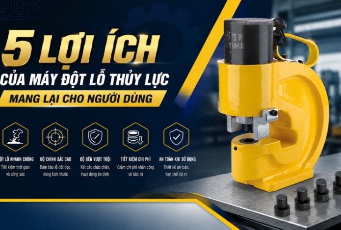 Hình ảnh 5 lợi ích của máy đột lỗ thủy lực mang lại cho người dùng